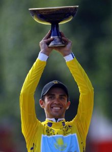 Alberto Contador ganador del Tour